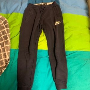 Navy blue women’s Nike track pants